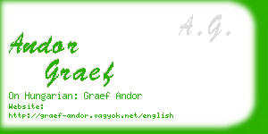 andor graef business card